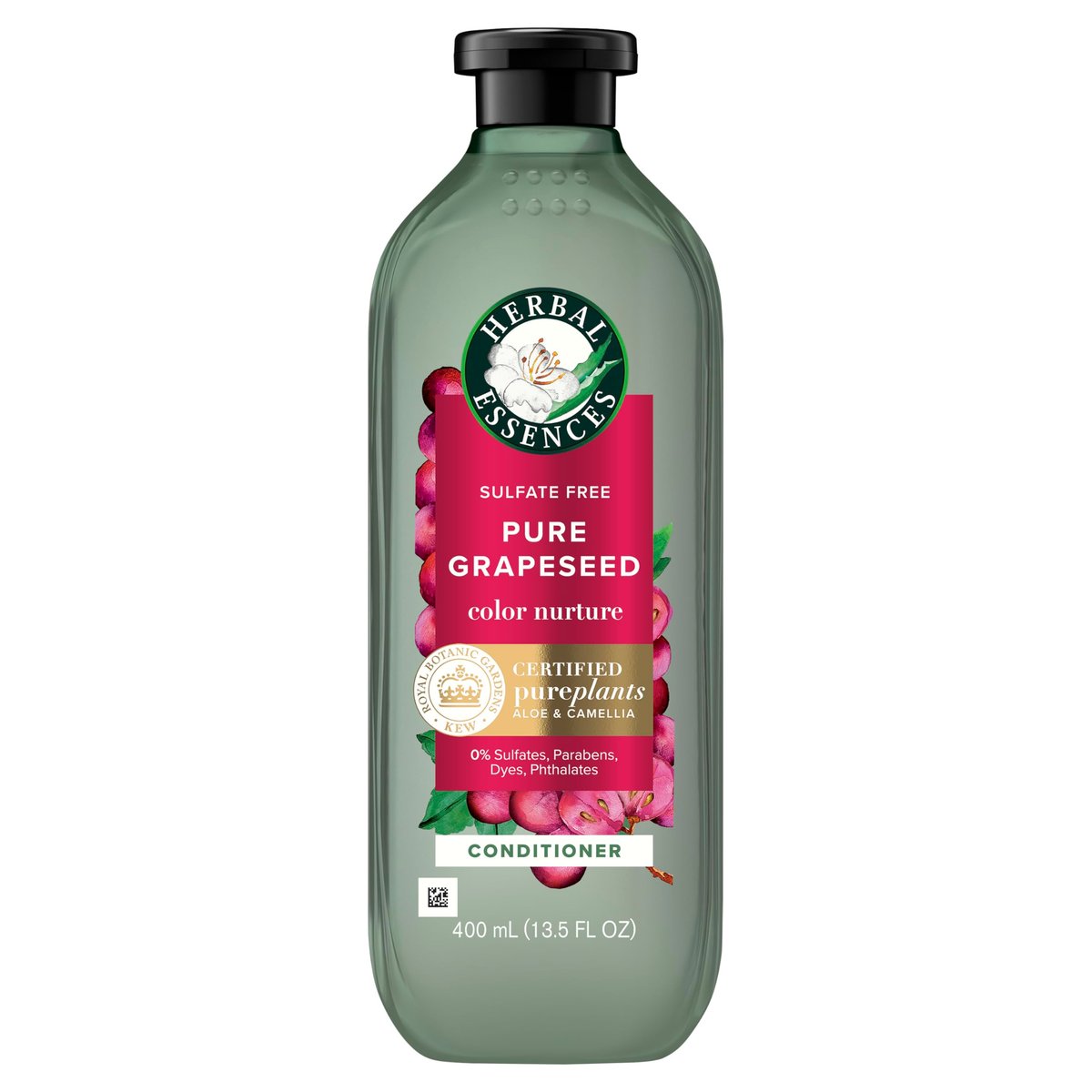 Herbal Essences Pure Grapeseed Color Nurture Sulfate Free Conditioner, 13.5 fl oz - Color Protection & Nourishment Avelisse
