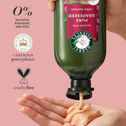 Herbal Essences Pure Grapeseed Color Nurture Sulfate Free Conditioner, 13.5 fl oz - Color Protection & Nourishment Avelisse