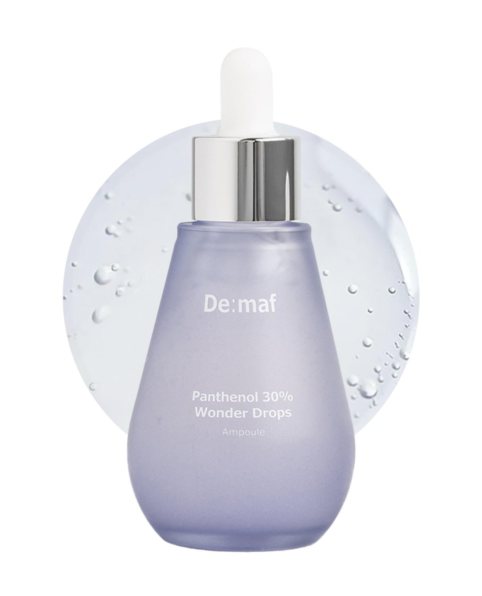 De:maf Panthenol 30% Wonder Drops Ampoule – Instant Calming Serum for Sensitive Skin, Korean Skincare Avelisse