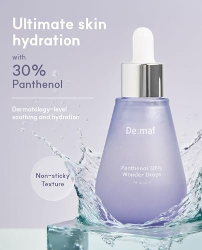 De:maf Panthenol 30% Wonder Drops Ampoule – Instant Calming Serum for Sensitive Skin, Korean Skincare Avelisse