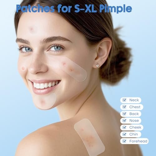 Breiboz Pimple Patches for Face & Body, 331 Patches Variety Pack with Large Sizes, Invisible Hydrocolloid Acne Patch with Tea Tree Oil & Salicylic Acid, Overnight Zit Stickers for Blemishes & Spots, All Skin Types - görsel 12