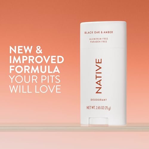 Native Deodorant – Black Oak & Amber, Aluminum Free, 72 Hour Odor Control, Naturally Derived Ingredients, 2.65 oz Avelisse