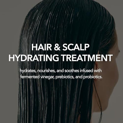 107 Hair & Scalp Hydrating Microbiome Treatment - Hydrating Scalp Treatment with Ginseng, Caffeine, and Biotin - Soothes Scalp Discomfort - 6.08 fl oz Avelisse