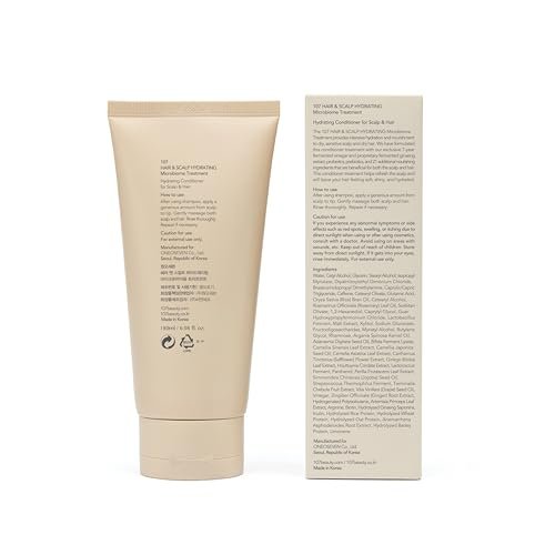 107 Hair & Scalp Hydrating Microbiome Treatment - Hydrating Scalp Treatment with Ginseng, Caffeine, and Biotin - Soothes Scalp Discomfort - 6.08 fl oz Avelisse