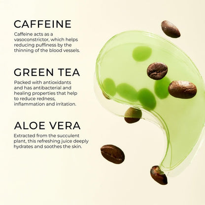 Yepoda The Depuff Eyespresso - Depuffing Caffeine & Green Tea Eye Patches - Reduce Puffiness & Rejuvenate Tired Under Eyes - Vegan Korean Eyepatches for All Skin Types - 60 Patches (3.17 oz) Avelisse