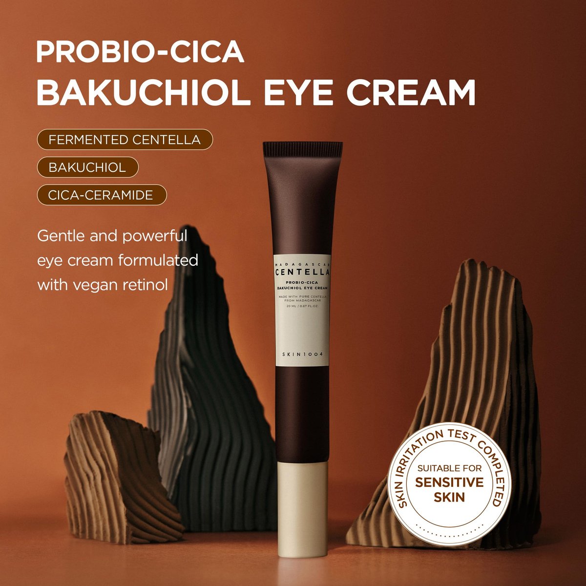 SKIN1004 Centella Probio-Cica Bakuchiol Eye Cream - Korean Hydrating Eye Treatment for Fine Lines, Retinol Alternative, 0.67 fl.oz Avelisse