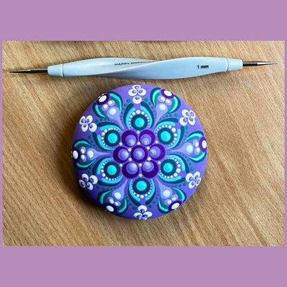 Happy Dotting Company Fine Stylus - Precision Dotting Tool 0.5/1.0 mm Double Ended for Nail Art, Painting & Mandala