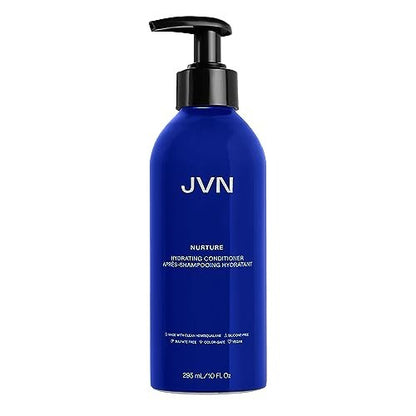 JVN Nurture Hydrating Conditioner - 10 Fl Oz - Detangles & Softens Hair, Moisture and Deeply Nourishing Conditioner, Color Safe Hair Care for Women and Men, Non-Toxic, Silicone and Paraben Free Avelisse