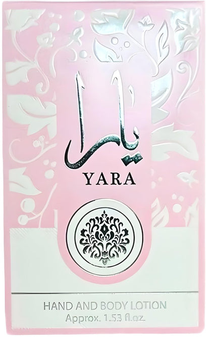 Ard Al Zaafaran Yara Hand & Body Lotion – 1.53 oz Moisturizing Lotion for Silky Skin Avelisse