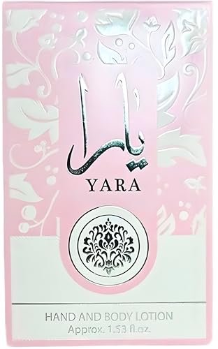 Ard Al Zaafaran Yara Hand & Body Lotion – 1.53 oz Moisturizing Lotion for Silky Skin Avelisse