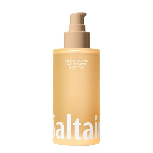 Saltair Body Oil - Luxurious Santal Bloom After Shower and Bath Oil for Women and Men, Botanical, Non-Greasy, Well-Absorbing Moisturizer for Hydrating Dry Skin – 4oz Pump Bottle Avelisse