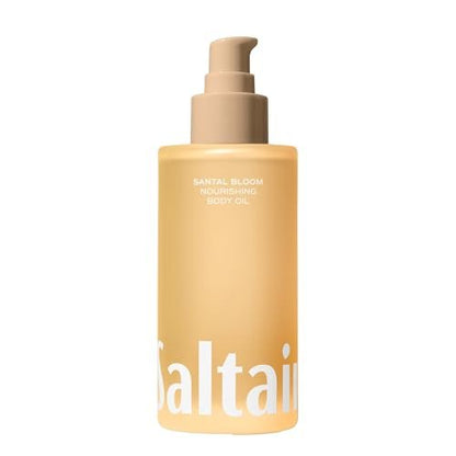 Saltair Body Oil - Luxurious Santal Bloom After Shower and Bath Oil for Women and Men, Botanical, Non-Greasy, Well-Absorbing Moisturizer for Hydrating Dry Skin – 4oz Pump Bottle Avelisse