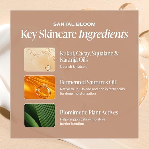 Saltair Body Oil - Luxurious Santal Bloom After Shower and Bath Oil for Women and Men, Botanical, Non-Greasy, Well-Absorbing Moisturizer for Hydrating Dry Skin – 4oz Pump Bottle Avelisse
