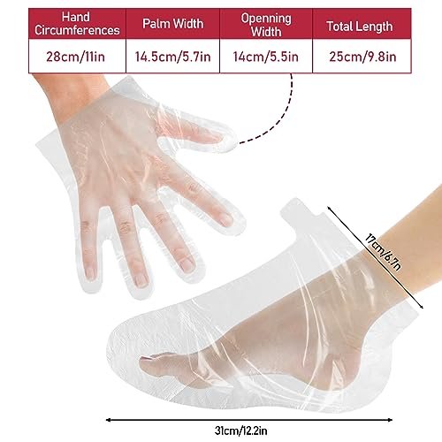 200 Pcs Disposable Paraffin Wax Liners for Hands and Feet – Larger, Thicker Plastic Bags for Thermal Hot Wax Therapy Spa Treatment - görsel 6