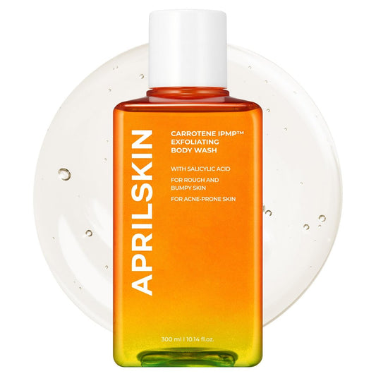 APRILSKIN Carrotene IPMP™ Exfoliating Body Wash – Salicylic Acid Body Wash for Rough & Bumpy Skin, Body Acne & Keratosis Pilaris with Niacinamide & Ceramides – Vegan & Cruelty-Free – 10.14 fl.oz Avelisse