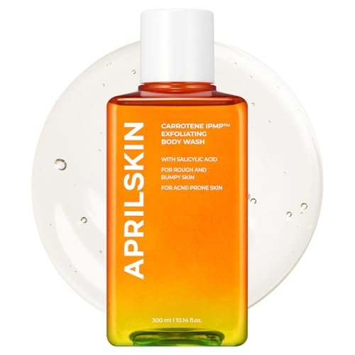 APRILSKIN Carrotene IPMP™ Exfoliating Body Wash – Salicylic Acid Body Wash for Rough & Bumpy Skin, Body Acne & Keratosis Pilaris with Niacinamide & Ceramides – Vegan & Cruelty-Free – 10.14 fl.oz Avelisse