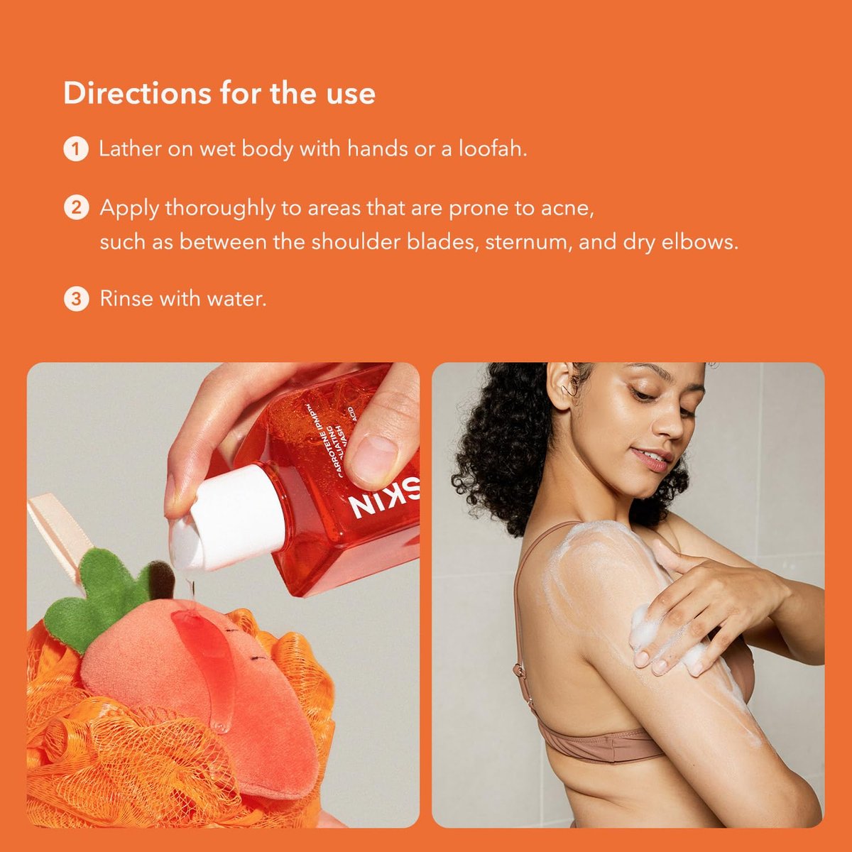 APRILSKIN Carrotene IPMP™ Exfoliating Body Wash – Salicylic Acid Body Wash for Rough & Bumpy Skin, Body Acne & Keratosis Pilaris with Niacinamide & Ceramides – Vegan & Cruelty-Free – 10.14 fl.oz Avelisse