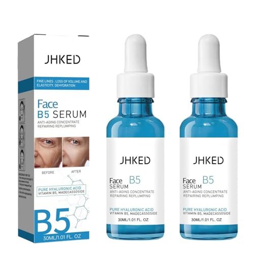 JHKED B5 Face Serum 2-Pack - Instant Tightening Anti-Aging Solution for Fine Lines, 1 Fl Oz Each Avelisse
