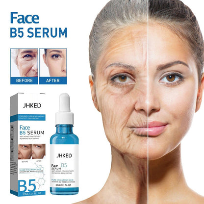 JHKED B5 Face Serum 2-Pack - Instant Tightening Anti-Aging Solution for Fine Lines, 1 Fl Oz Each Avelisse