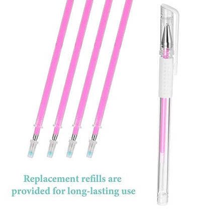 Beaupretty Eyebrow Marker Pen Set – Fine Tip Tattoo Brow Pens for Precise Mapping & Makeup Positioning (4 Pens + 8 Refills)