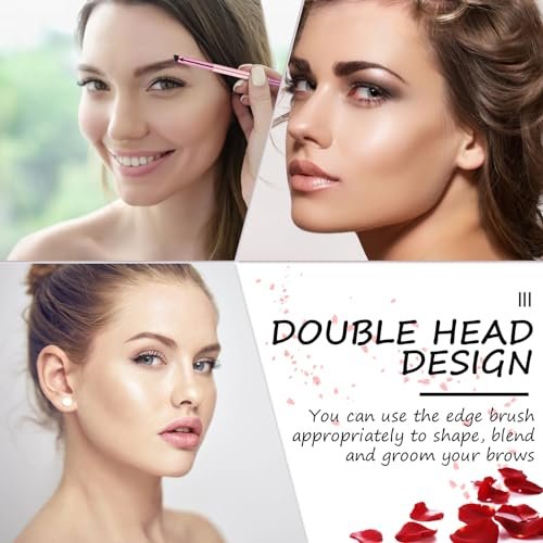 12-Piece Dual-Ended Brow Brush Set - Angled Eyebrow Brush & Spoolie for Precise Shaping & Filling - görsel 14