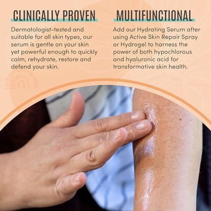 Active Skin Repair Face and Body Hydrating Serum - EWG Certified Hyaluronic Acid Serum with Ceramides & Niacinamide, Dermatologist-Tested Moisturizing Anti-Aging Serum, 5 fl. oz. Avelisse