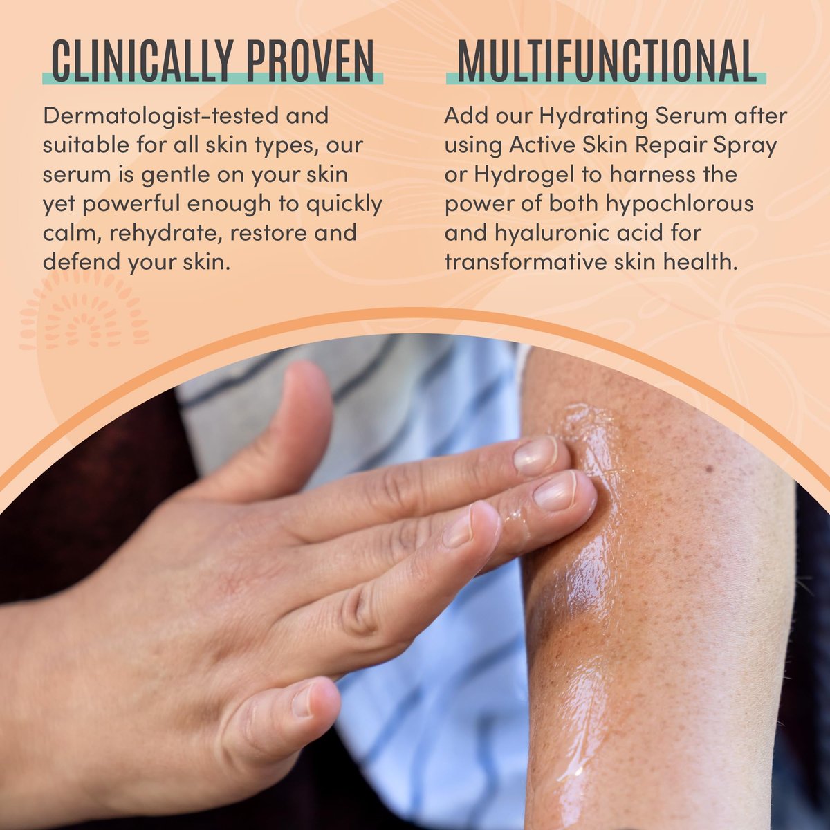 Active Skin Repair Face and Body Hydrating Serum - EWG Certified Hyaluronic Acid Serum with Ceramides & Niacinamide, Dermatologist-Tested Moisturizing Anti-Aging Serum, 5 fl. oz. Avelisse