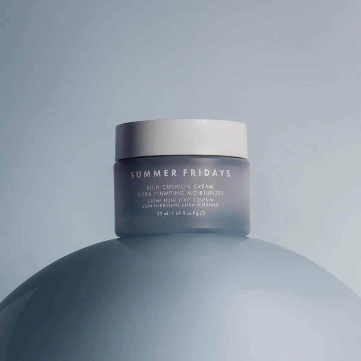 Summer Fridays Rich Cushion Face Cream - Ultra Plumping Barrier Repair Moisturizer & Makeup Primer, Infuses Skin with Glycerin & Squalane, Non-Comedogenic, Fragrance-Free (1.69 oz) Avelisse