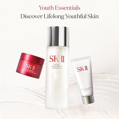 SK-II Youth Essentials Skin Care Set – Anti-Aging Facial Cleanser, Essence & Face Cream for Fine Lines & Uneven Texture (3-Piece) Avelisse
