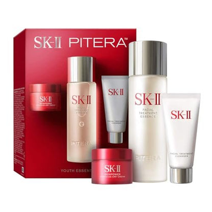 SK-II Youth Essentials Skin Care Set – Anti-Aging Facial Cleanser, Essence & Face Cream for Fine Lines & Uneven Texture (3-Piece) Avelisse