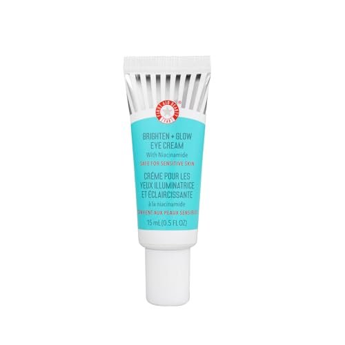 First Aid Beauty Brighten + Glow Eye Cream with Niacinamide – Hydrating Eye Cream for Dark Circles & Instant Glow, Safe for Sensitive Skin, 0.5 oz Avelisse