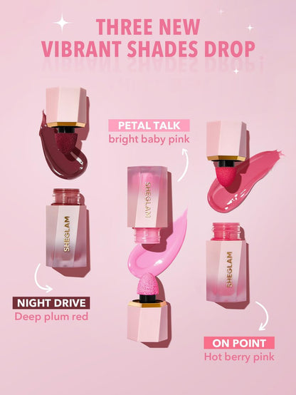 SHEGLAM Color Bloom Liquid Blush for Cheeks - Matte Finish Petal Talk