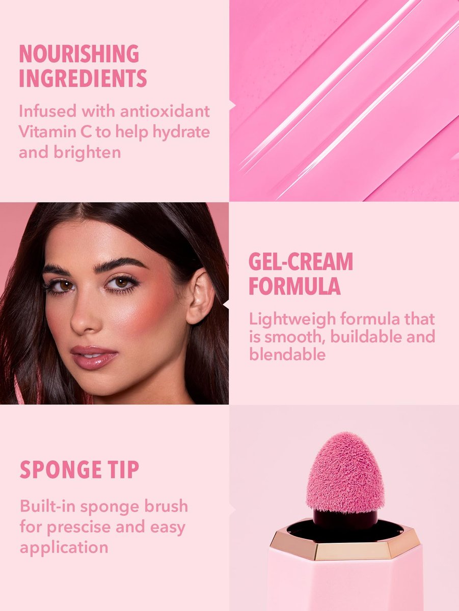 SHEGLAM Color Bloom Liquid Blush for Cheeks - Matte Finish Petal Talk - görsel 13