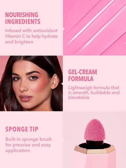 SHEGLAM Color Bloom Liquid Blush for Cheeks - Matte Finish Petal Talk