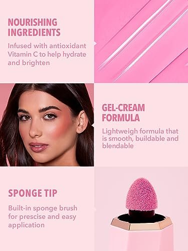 SHEGLAM Color Bloom Liquid Blush for Cheeks - Matte Finish Petal Talk - görsel 14