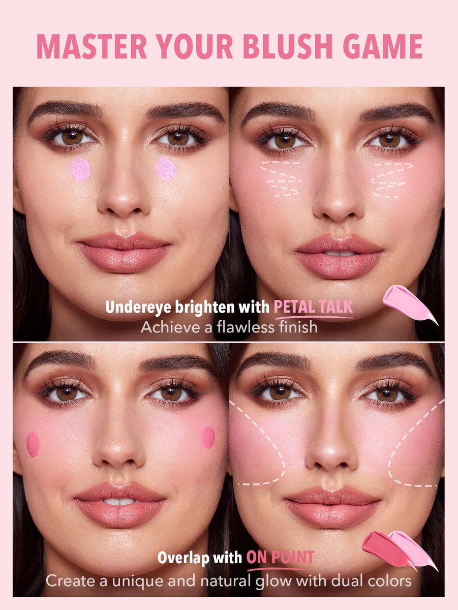 SHEGLAM Color Bloom Liquid Blush for Cheeks - Matte Finish Petal Talk - görsel 3
