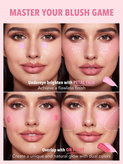 SHEGLAM Color Bloom Liquid Blush for Cheeks - Matte Finish Petal Talk