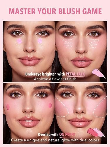 SHEGLAM Color Bloom Liquid Blush for Cheeks - Matte Finish Petal Talk - görsel 4