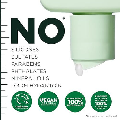 Garnier Fructis Hair Filler Moisture Repair Shampoo, Sulfate Free Shampoo for Curly, Wavy Hair with Hyaluronic Acid, 10.1 Fl Oz