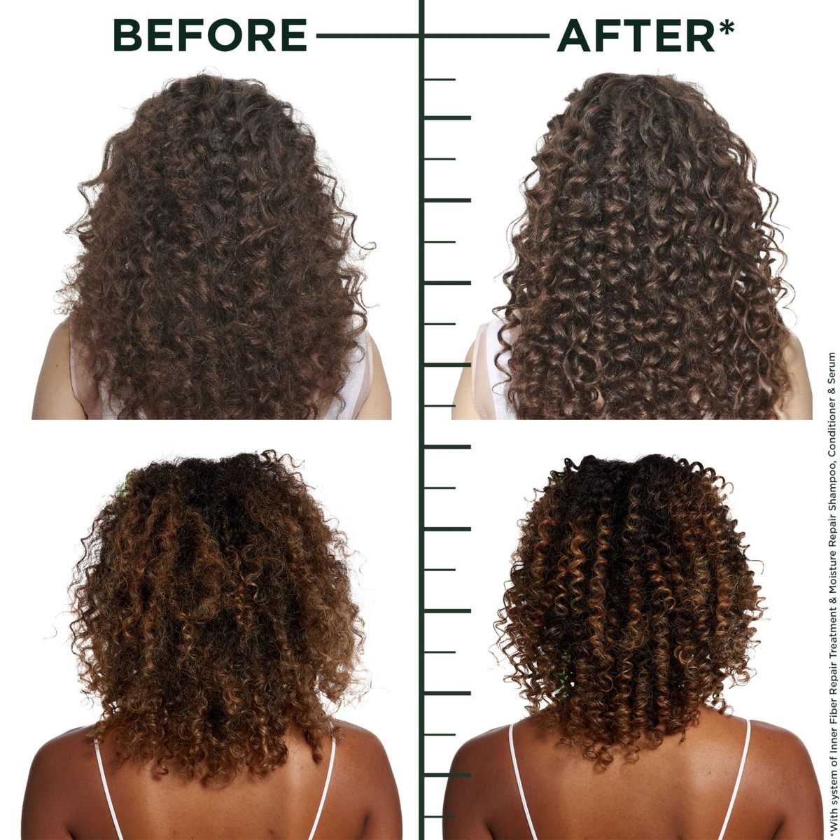 Garnier Fructis Hair Filler Moisture Repair Shampoo, Sulfate Free Shampoo for Curly, Wavy Hair with Hyaluronic Acid, 10.1 Fl Oz - görsel 3