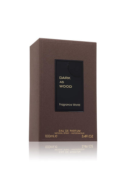 Fragrance World Dark As Wood Eau de Parfum for Men - 100ml / 3.4 Fl Oz