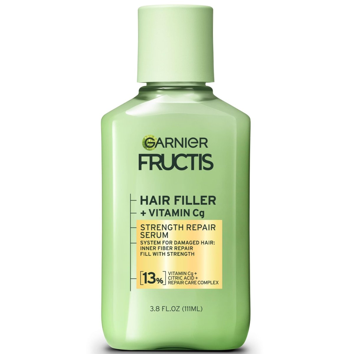 Garnier Fructis Hair Filler Strength Repair Serum Treatment with Vitamin Cg – 3.8 Fl Oz, Restores Weak, Damaged Hair & Split Ends - görsel 1