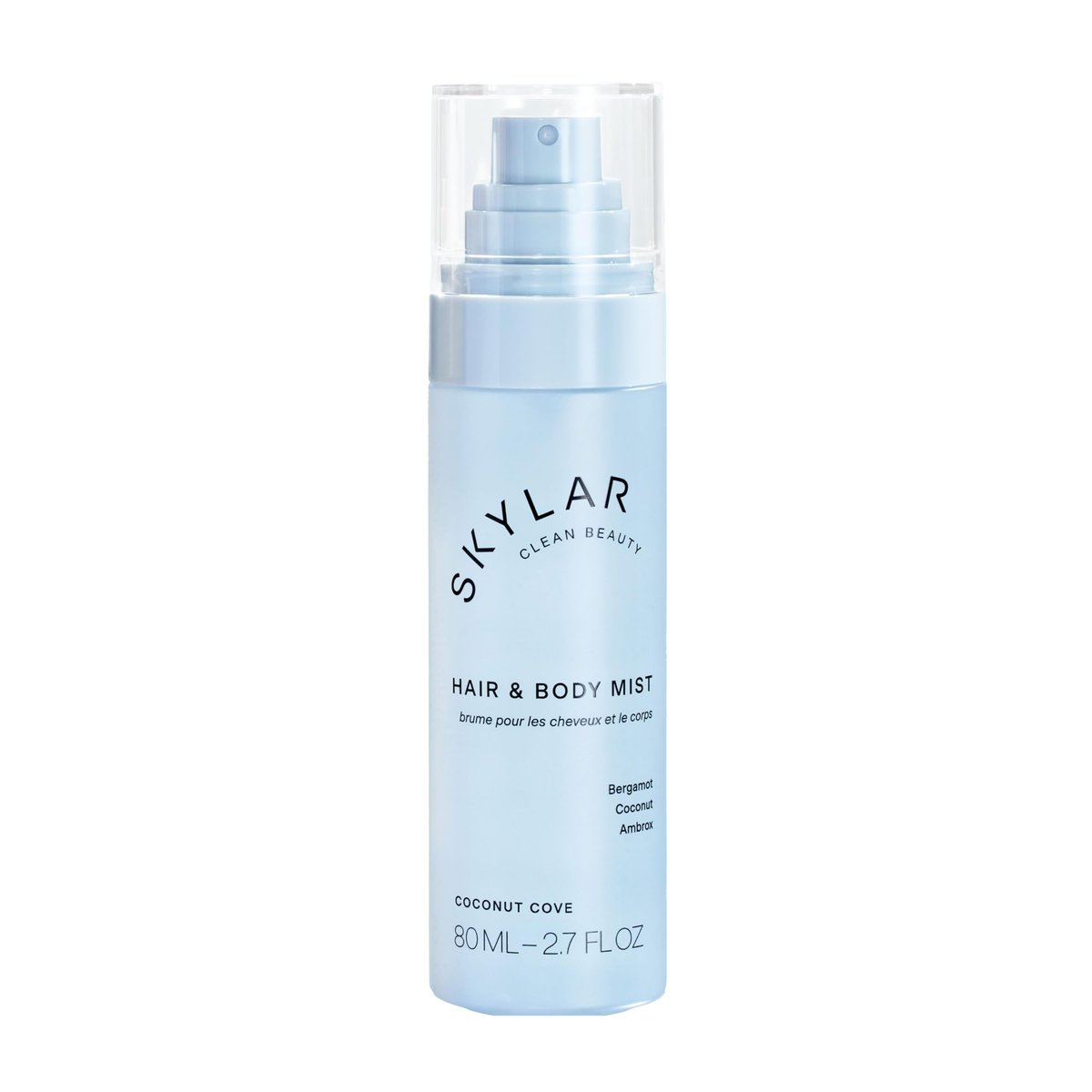 Skylar Coconut Cove Hair & Body Mist – Hypoallergenic, Vegan, Cruelty-Free Clean Fragrance for Sensitive Skin, 2.7 Fl Oz Avelisse