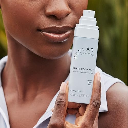 Skylar Coconut Cove Hair & Body Mist – Hypoallergenic, Vegan, Cruelty-Free Clean Fragrance for Sensitive Skin, 2.7 Fl Oz Avelisse