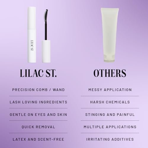 Lilac St. Bond Breaker Lash Remover - Gentle Eyelash Glue Remover with Collagen Extract & Nourishing Oils - Waterproof, Cruelty Free, Vegan, Women Founded - 0.32 fl oz - görsel 8