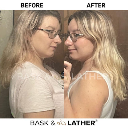 Bask & Lather Scalp Stimulator Hair Growth Oil - Cold Pressed Mint & Rosemary with Grapeseed for Hair Growth, Organic Natural Leave-In Treatment, All Hair Types, 2 Fl Oz Avelisse