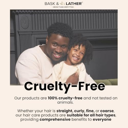 Bask & Lather Scalp Stimulator Hair Growth Oil - Cold Pressed Mint & Rosemary with Grapeseed for Hair Growth, Organic Natural Leave-In Treatment, All Hair Types, 2 Fl Oz Avelisse