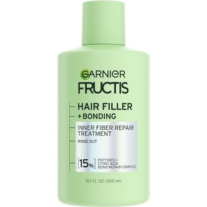 Garnier Fructis Hair Filler Bonding Inner Fiber Rinse Out Pre Shampoo Treatment with Bond Repair Complex, 10.1 Fl Oz