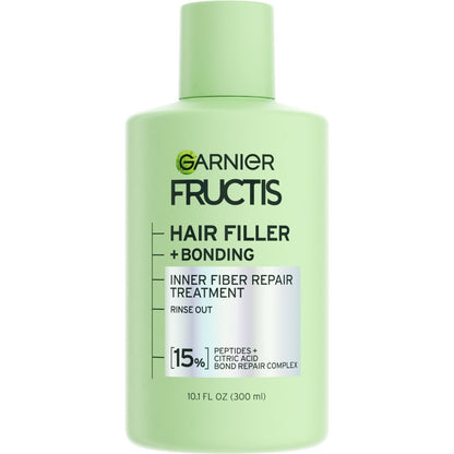 Garnier Fructis Hair Filler Bonding Inner Fiber Rinse Out Pre Shampoo Treatment with Bond Repair Complex, 10.1 Fl Oz