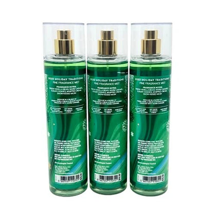 Bath & Body Works Vanilla Bean Noel Fine Fragrance Mist 8 oz (Lot of 3) - 2022 Version Avelisse